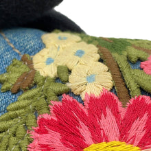 将图像加载到图库查看器中，GUCCI GG Marmont Double G Mini Wallet Blue/Multicolor466492 Denim/Leather
