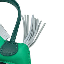 将图像加载到图库查看器中，HERMES Rodeo Menthe/Malachite/Blue Brume Lambskin Size PM
