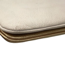 将图像加载到图库查看器中，MIUMIU ChainShoulder Bag White/Gold Leather
