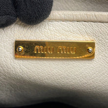 Load image into Gallery viewer, MIUMIU ChainShoulder Bag White/Gold Leather
