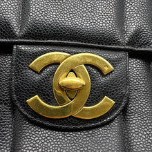 Load image into Gallery viewer, CHANEL Mademoiselle Chain Shoulder Bag Black Caviar Leather Size 30
