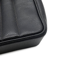 Load image into Gallery viewer, CHANEL Mademoiselle Chain Shoulder Bag Black Caviar Leather Size 30
