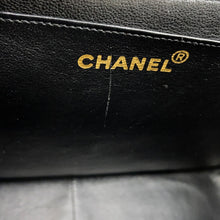 Load image into Gallery viewer, CHANEL Mademoiselle Chain Shoulder Bag Black Caviar Leather Size 30
