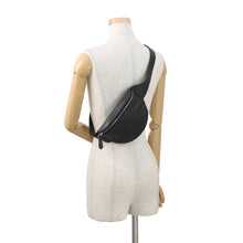 将图像加载到图库查看器中，FENDI Logo Crossbody Bag Black7VA525 AFBF Leather
