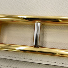 将图像加载到图库查看器中，Delvaux Lango Shoulder Bag GrayAA0596BKN040JDG Leather Size Small
