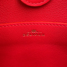 将图像加载到图库查看器中，Delvaux Bread Shoulder Bag Red Leather
