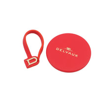 Load image into Gallery viewer, Delvaux Bread Shoulder Bag Red Leather
