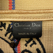 Load image into Gallery viewer, Dior Dior Union Motif Jute Saddle Shoulder Bag BeigeM0446BRUW_M918 Canvas
