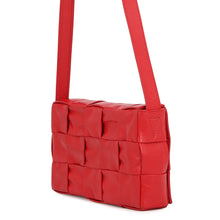 Load image into Gallery viewer, Bottega Veneta Maxi INTRECCIATO Shoulder Bag Red Leather
