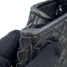 将图像加载到图库查看器中，Bottega Veneta INTRECCIATO Handbag Black Leather
