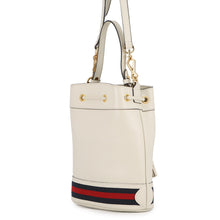 将图像加载到图库查看器中，GUCCI Ophidia Small Bucket Bag Off-white610846 Leather
