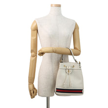 将图像加载到图库查看器中，GUCCI Ophidia Small Bucket Bag Off-white610846 Leather

