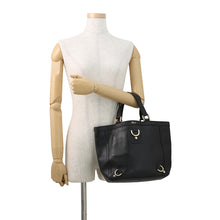 将图像加载到图库查看器中，GUCCI Abbey Tote Bag Black130739 213317 Leather
