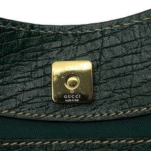 Load image into Gallery viewer, GUCCI Horsebit One-Shoulder Bag Beige/Green137388 GG Canvas Leather
