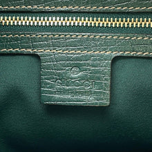 Load image into Gallery viewer, GUCCI Horsebit One-Shoulder Bag Beige/Green137388 GG Canvas Leather
