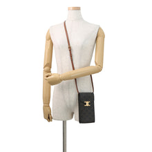 Load image into Gallery viewer, CELINE Triomphe Phone Pouch Tan10K682DS3.04LU PVC

