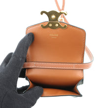Load image into Gallery viewer, CELINE Triomphe Phone Pouch Tan10K682DS3.04LU PVC

