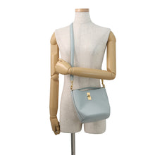 将图像加载到图库查看器中，CELINE Teen Bucket 16 Shoulder Bag Soft blue197573CR4.07SZ Calf Leather
