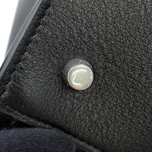 将图像加载到图库查看器中，CELINE Cabas Marrake 2-way Bag Black116273FGA.38SI Sapuru Calf Leather Size Medium
