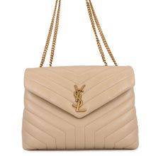 将图像加载到图库查看器中，SAINT LAURENT PARIS Loulou Chain Shoulder Bag Beige574946DV7262721 Leather Size Medium
