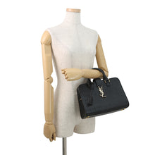 将图像加载到图库查看器中，SAINT LAURENT PARIS Baby Kabas 2way Bag Black568853 Croco embossed leather
