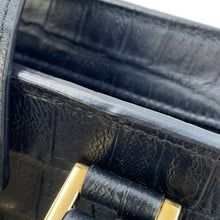 Load image into Gallery viewer, SAINT LAURENT PARIS Baby Kabas 2way Bag Black568853 Croco embossed leather
