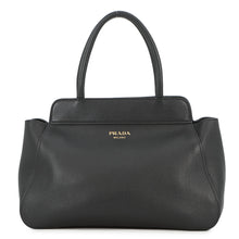 Load image into Gallery viewer, PRADA Logo Handbag Black1BG533_2CYS_F0002_V_OOO Soft Grain Leather Size Medium
