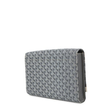 Load image into Gallery viewer, GOYARD Monte Carlo Clutch Bag Gray PVC Leather
