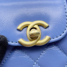 Load image into Gallery viewer, CHANEL Matelasse ChainClutch BlueAP3435 Leather
