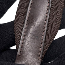 将图像加载到图库查看器中，HERMES Sac de Pansage Navy/Feu Toile Chevrons Canvas
