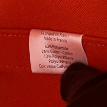 将图像加载到图库查看器中，HERMES Sac de Pansage Navy/Feu Toile Chevrons Canvas
