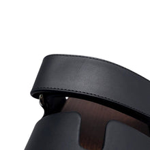 Load image into Gallery viewer, HERMES Cosplay Sandals Black/Brown Leather Wood Size 35
