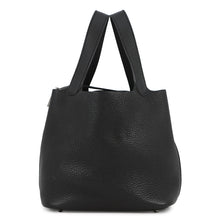 将图像加载到图库查看器中，HERMES Picotin Lock Black Taurillon Clemence Size MM
