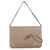 HERMES Envelope Shoulder Bag Gold Chevre Myzore Goatskin