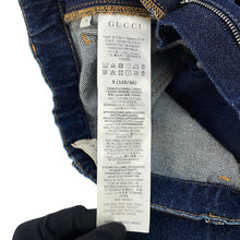 Load image into Gallery viewer, GUCCI Children's HORAMA Patch Denim Pants Size 5 Navy622858 XDBAN Denim
