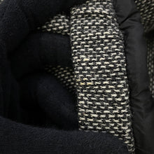 Load image into Gallery viewer, MONCLER Tweed Down Jacket Black/Gray Wool 100%
