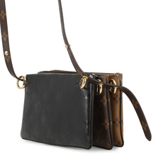 将图像加载到图库查看器中，LOUIS VUITTON Pochette・LV3 Noir/BrownM45412 Monogram Monogram Reverse Canvas Lambskin
