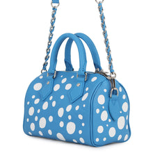 Load image into Gallery viewer, LOUIS VUITTON LVxYK Speedy Bandouliere Blue/WhiteM46425 Monogram Empreinte Leather Infinity Dot Size 20
