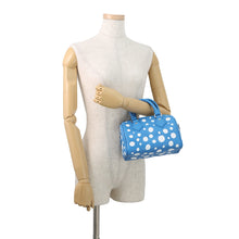 Load image into Gallery viewer, LOUIS VUITTON LVxYK Speedy Bandouliere Blue/WhiteM46425 Monogram Empreinte Leather Infinity Dot Size 20
