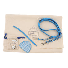 Load image into Gallery viewer, LOUIS VUITTON LVxYK Speedy Bandouliere Blue/WhiteM46425 Monogram Empreinte Leather Infinity Dot Size 20
