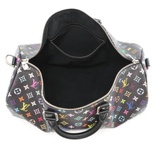 Load image into Gallery viewer, LOUIS VUITTON LV x TM Keepall Bandouliere BlackM13745 Monogram・Multicolor Takashi Murakami Size 50
