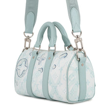 Load image into Gallery viewer, LOUIS VUITTON Keepall Bandouliere Light BlueM22527 Monogram Aqua Garden Size 25
