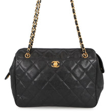 将图像加载到图库查看器中，CHANEL Matelasse ChainShoulder Bag Black Caviar Leather
