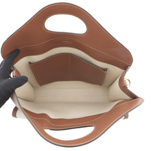 Load image into Gallery viewer, BURBERRY Pocket Bag 2WAY Bag Natural/Malt Brown8039362 Canvas Leather Size Medium
