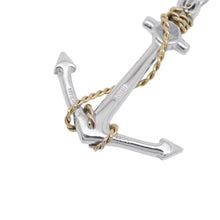 将图像加载到图库查看器中，TIFFANY&amp;Co. Anchor Necklace Top SV925 K14YG
