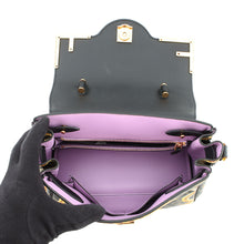 将图像加载到图库查看器中，FENDI Fendace La Medusa Shoulder Bag Black/Yellow/BrownDBFI039_1A03697_5B02V PVC Leather Size Medium
