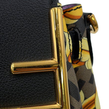 将图像加载到图库查看器中，FENDI Fendace La Medusa Shoulder Bag Black/Yellow/BrownDBFI039_1A03697_5B02V PVC Leather Size Medium
