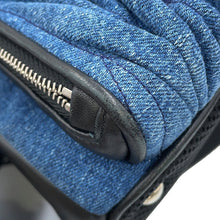 Load image into Gallery viewer, MIUMIU Matelasse Backpack Black/Blue5BZ016 Denim Leather
