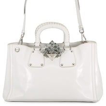 Load image into Gallery viewer, PRADA Crystal 2WAYBag White Leather
