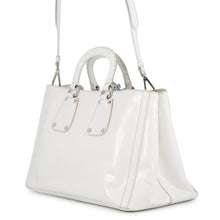 Load image into Gallery viewer, PRADA Crystal 2WAYBag White Leather
